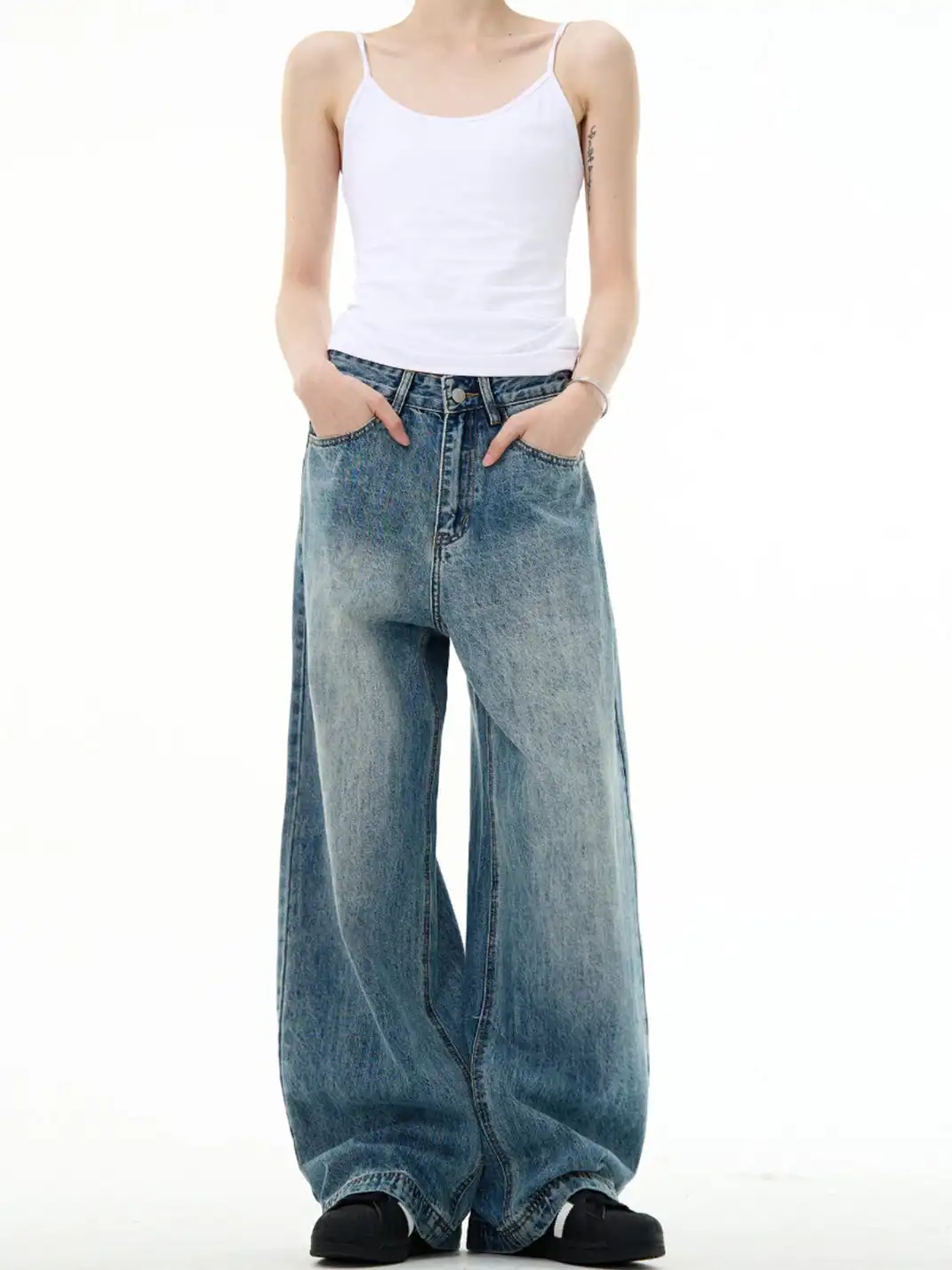 MADWITCH | Cleanfit Blue Straight-Leg Jeans