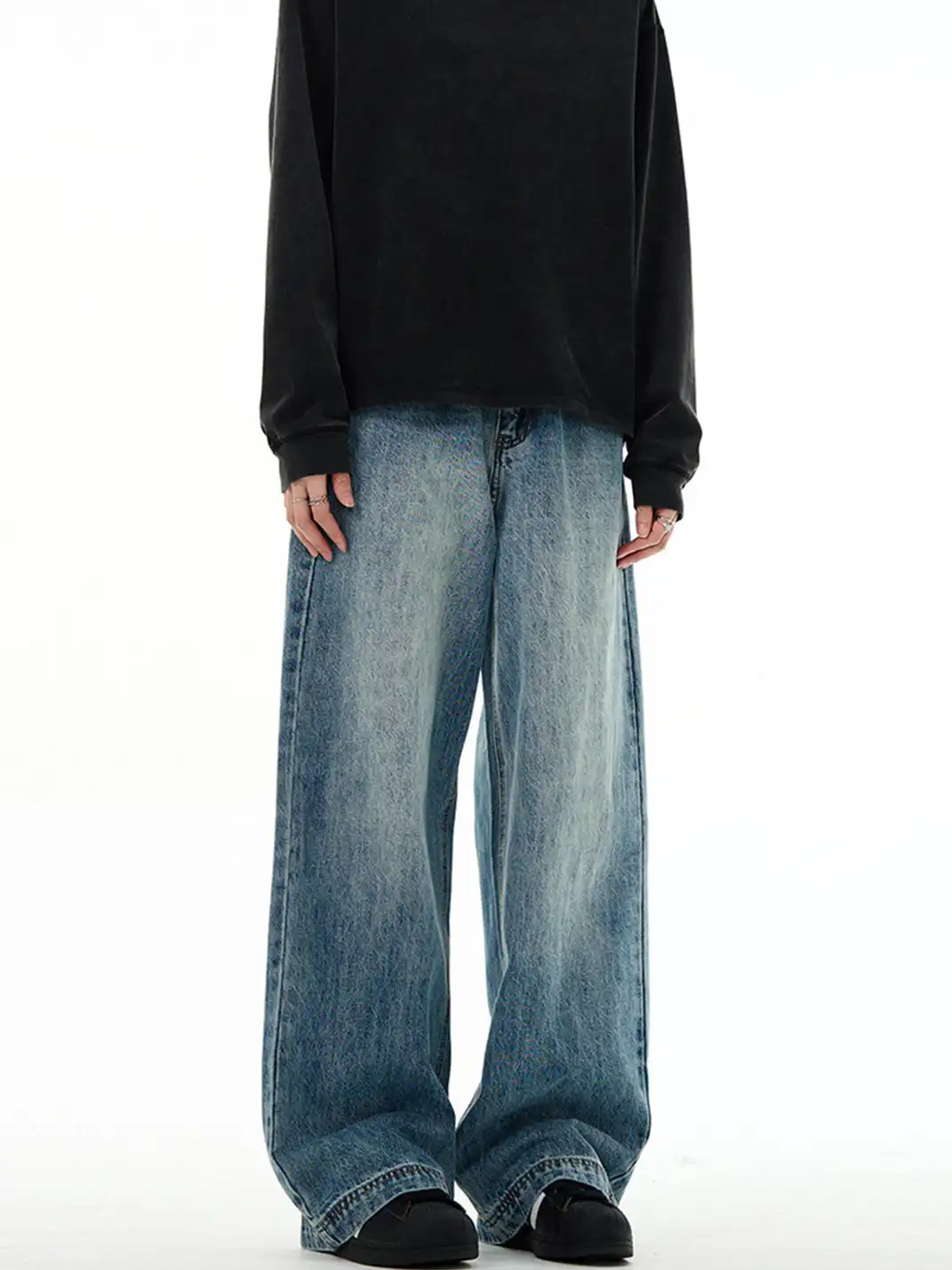MADWITCH | Cleanfit Blue Straight-Leg Jeans