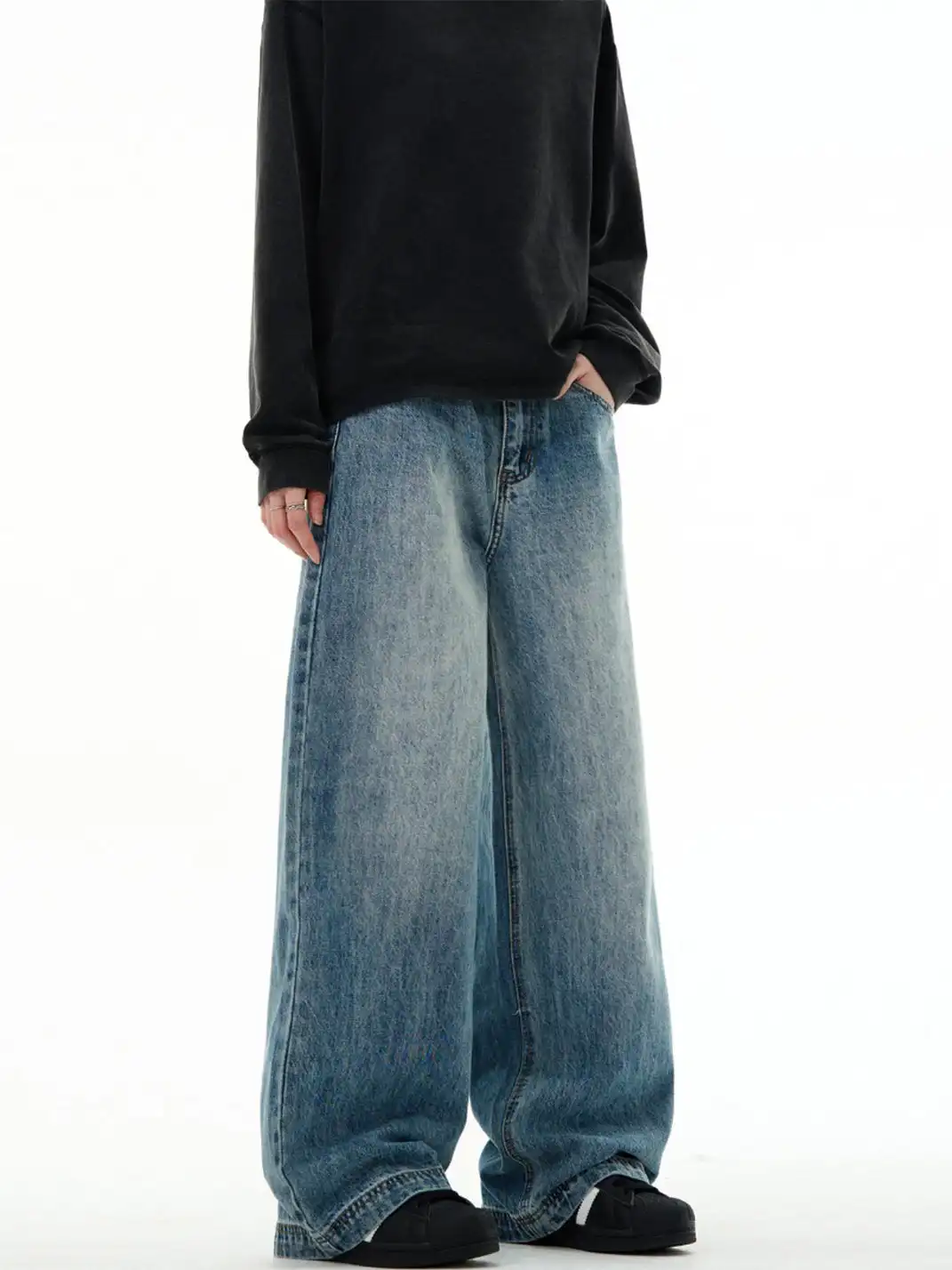 MADWITCH | Cleanfit Blue Straight-Leg Jeans