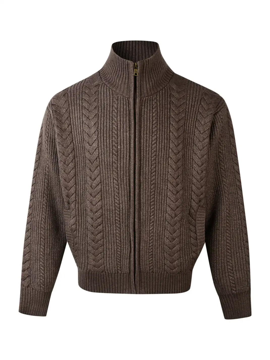 MADWITCH | Braided Cable Texture Knitted Sweater