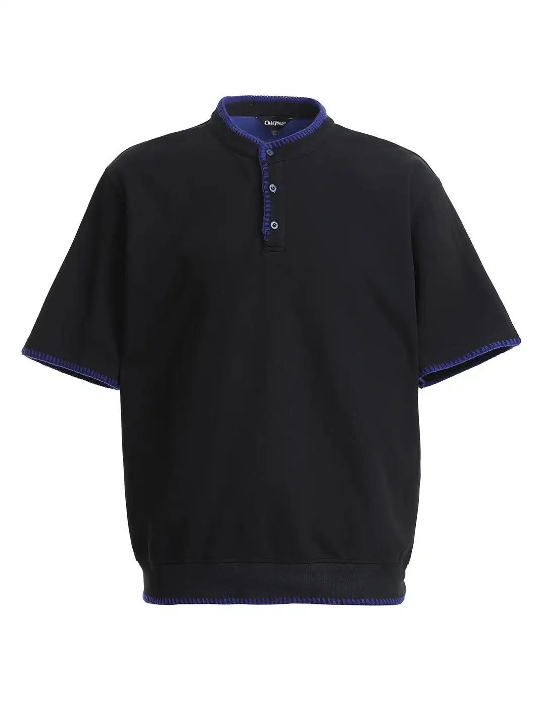 MADWITCH | Hand Stitched Henley Neck T-Shirt