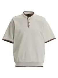 MADWITCH | Hand Stitched Henley Neck T-Shirt