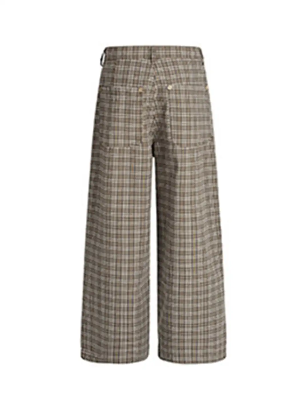 MADWITCH | Pleated Plaid Casual Pants