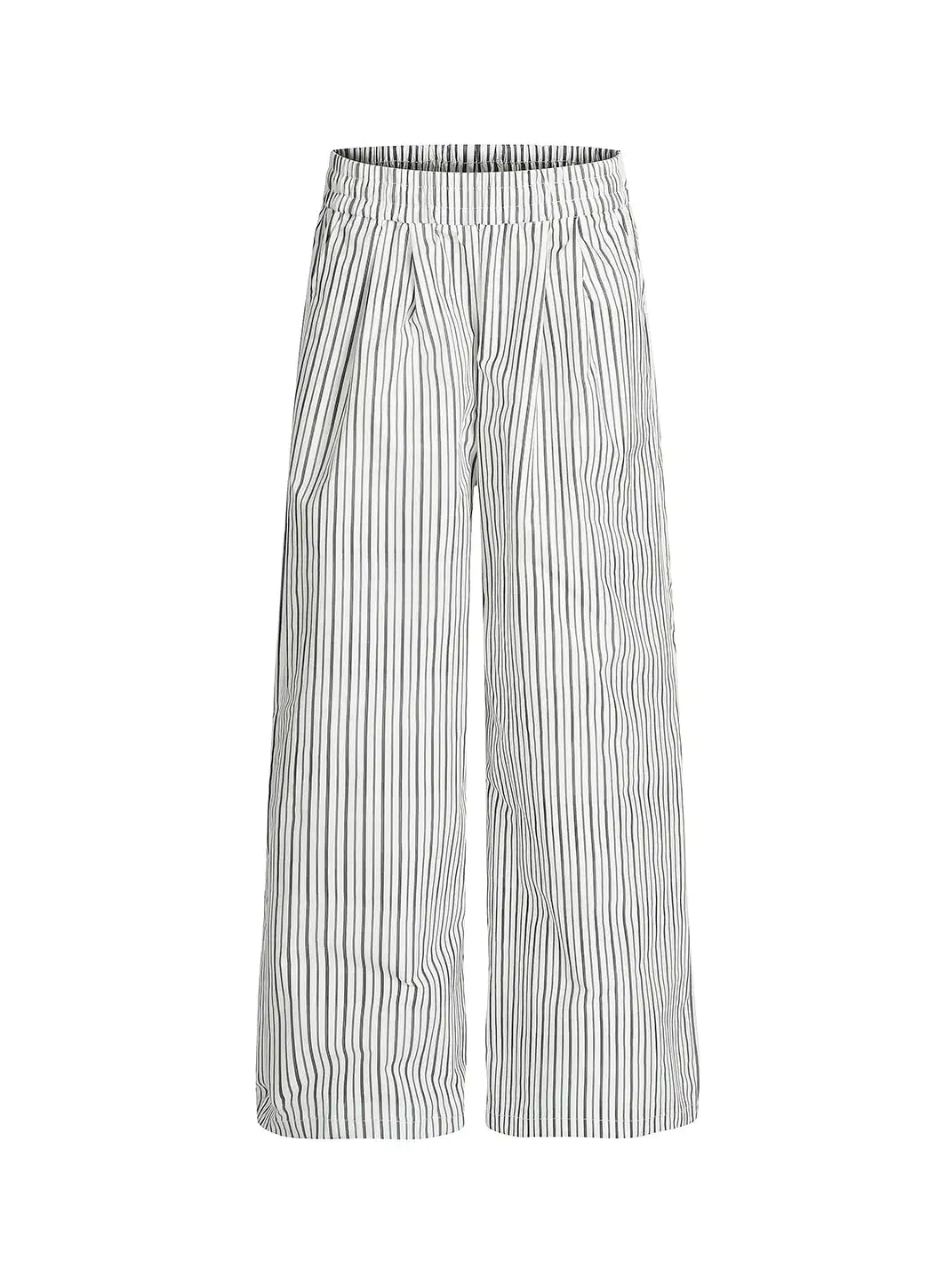 MADWITCH | Striped Elastic Waist Casual Pants