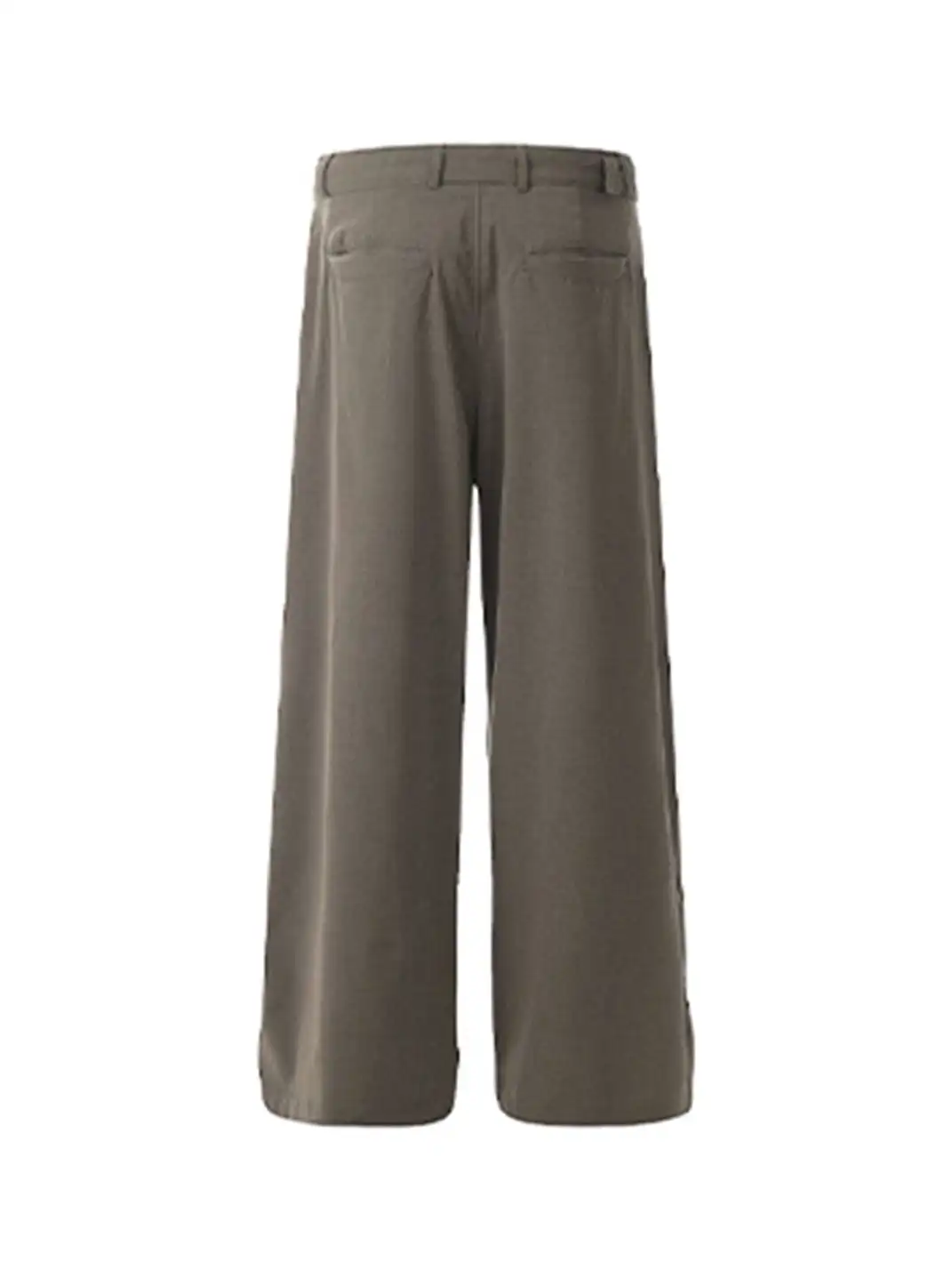 MADWITCH | Curved Seam Belted Wide-Leg Pants
