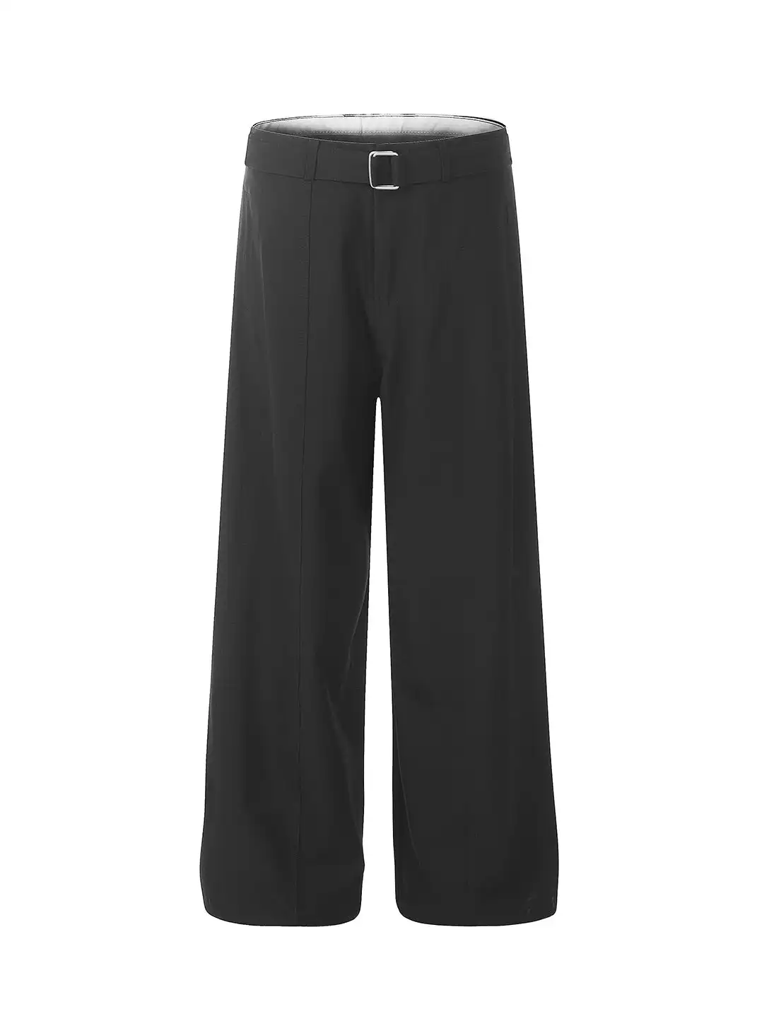 MADWITCH | Curved Seam Belted Wide-Leg Pants