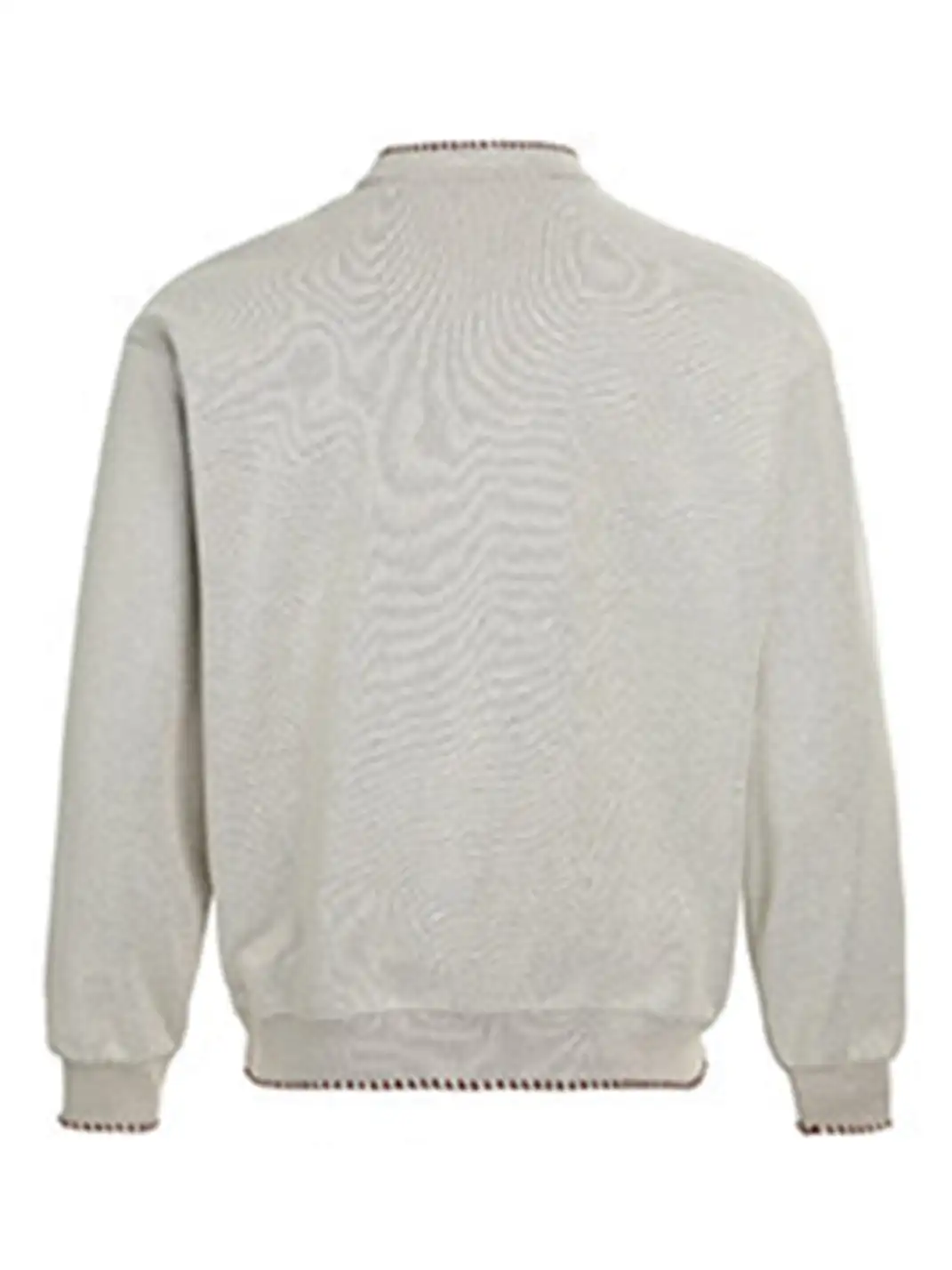 MADWITCH | Hand Stitched Henley Neck Knitted Sweatshirt