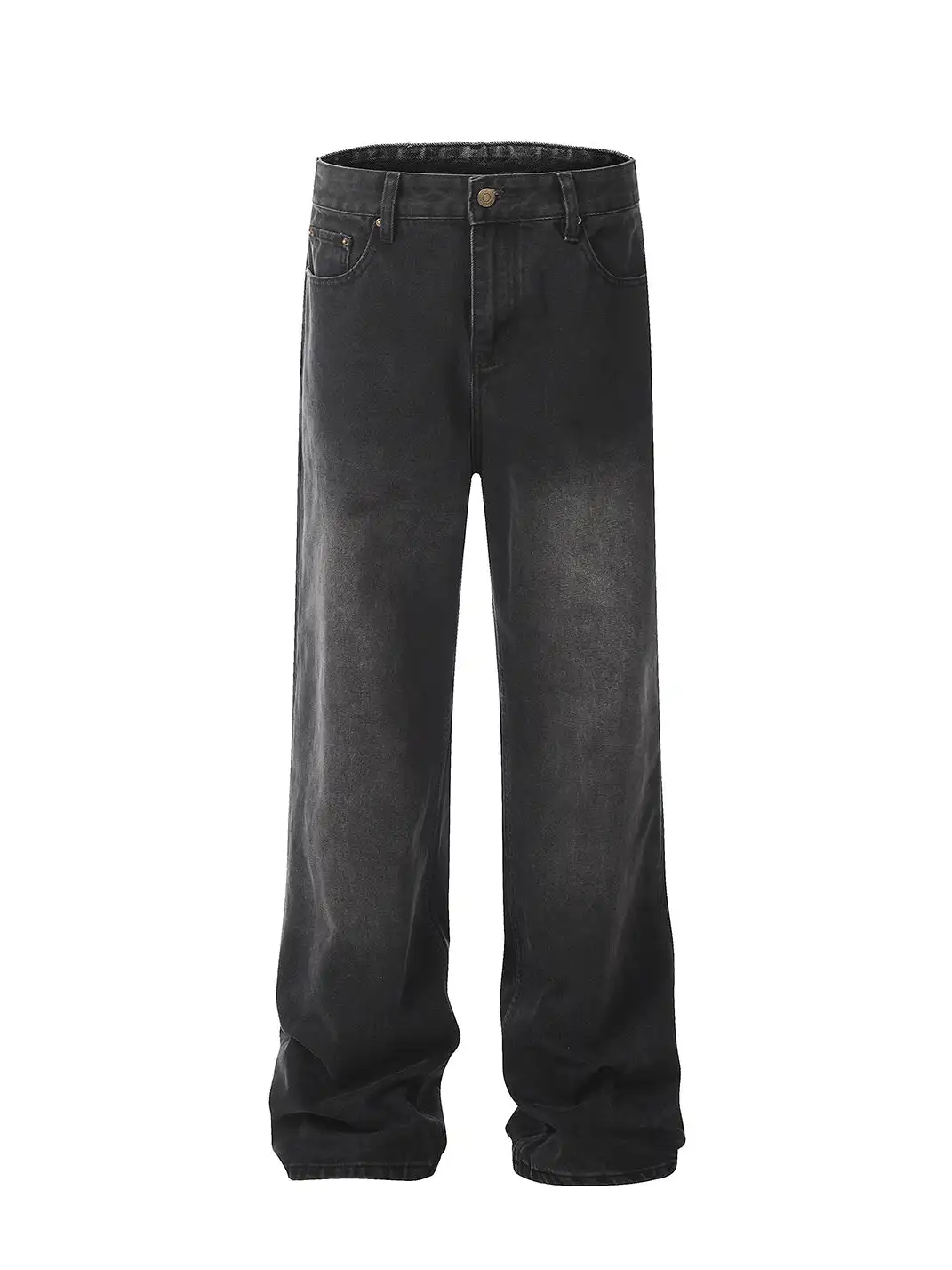 MADWITCH | Washed Straight-Leg Jeans