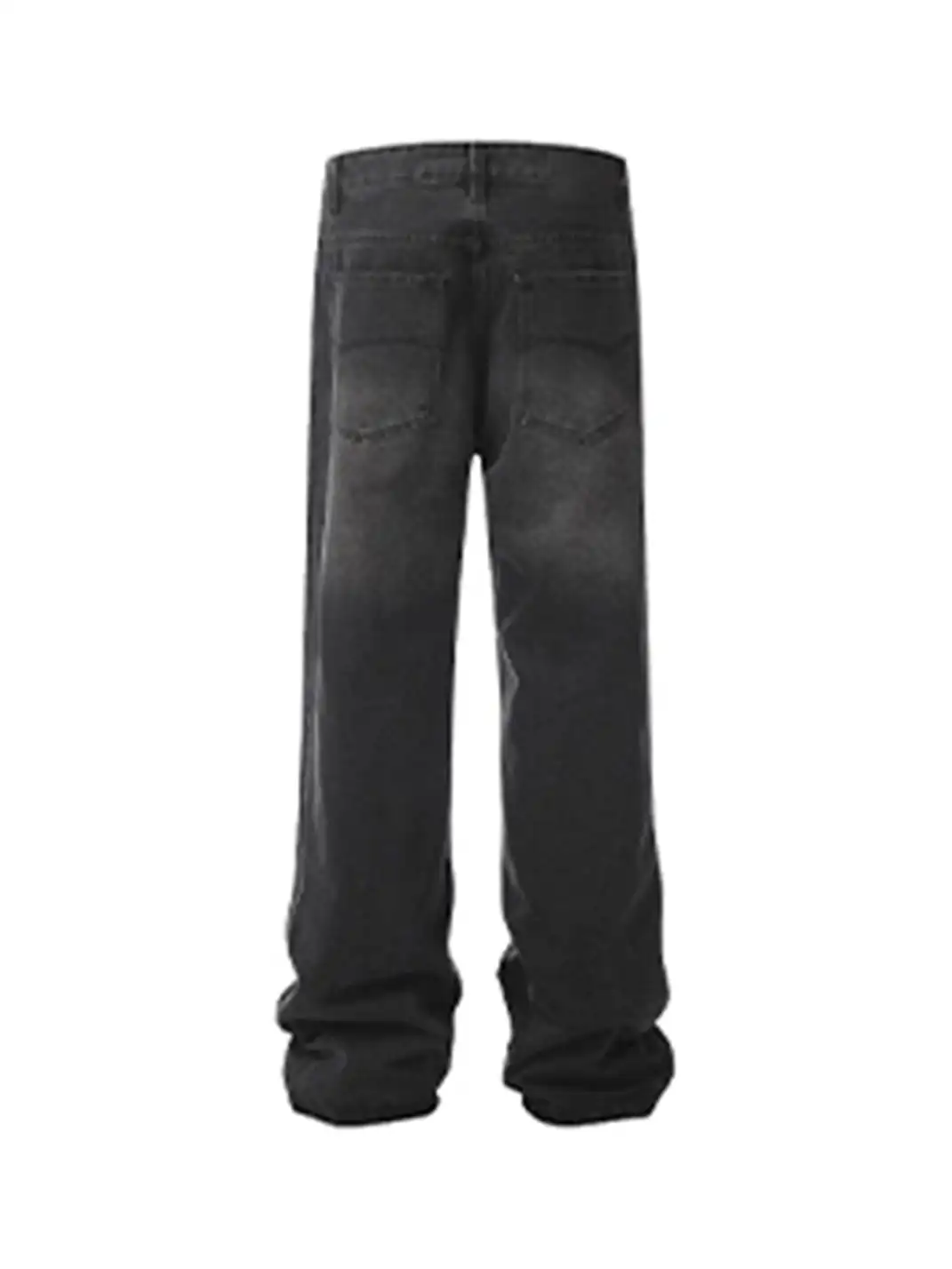 MADWITCH | Washed Straight-Leg Jeans
