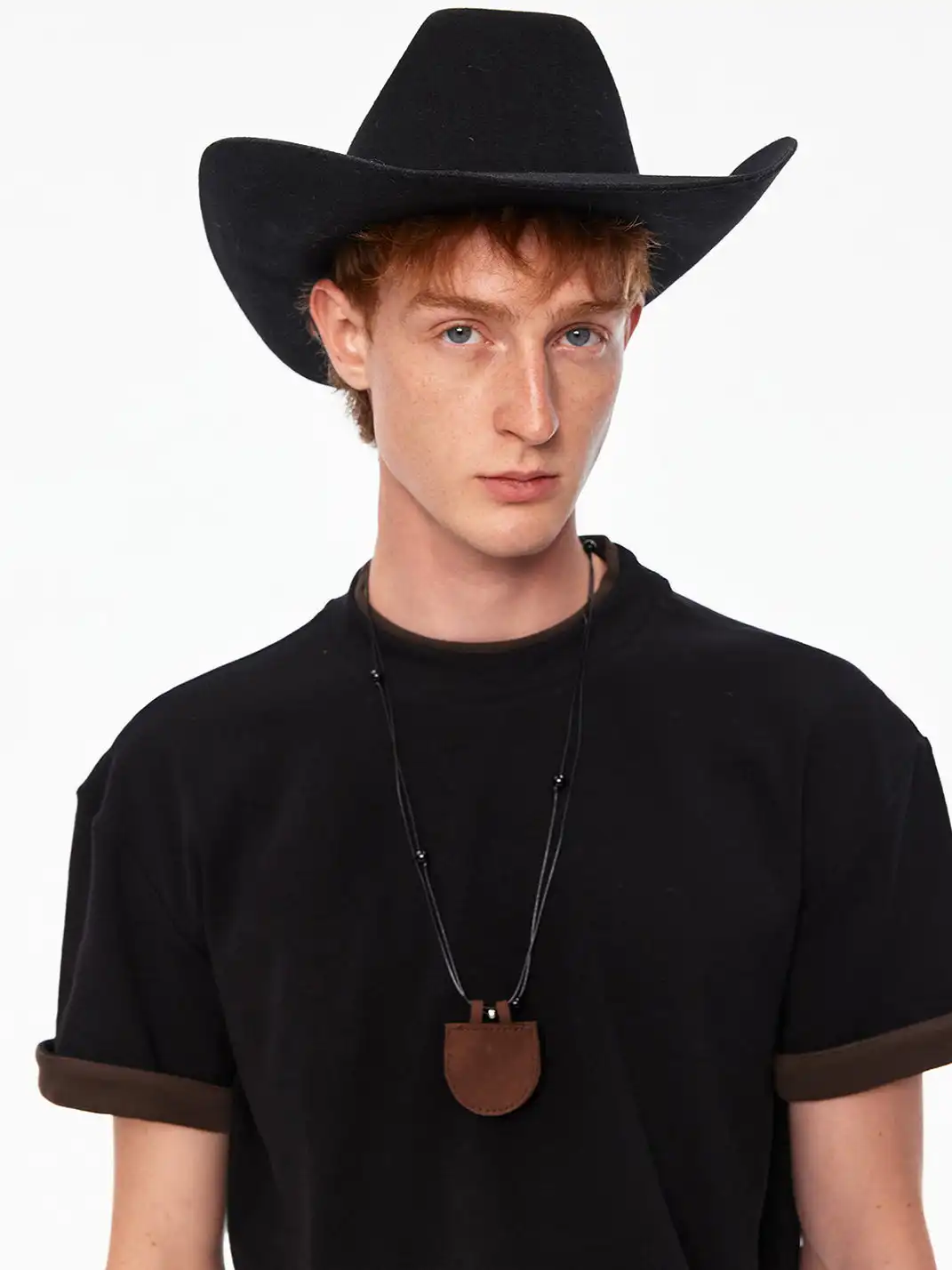 MADWITCH | Double Collar Contrast T-Shirt