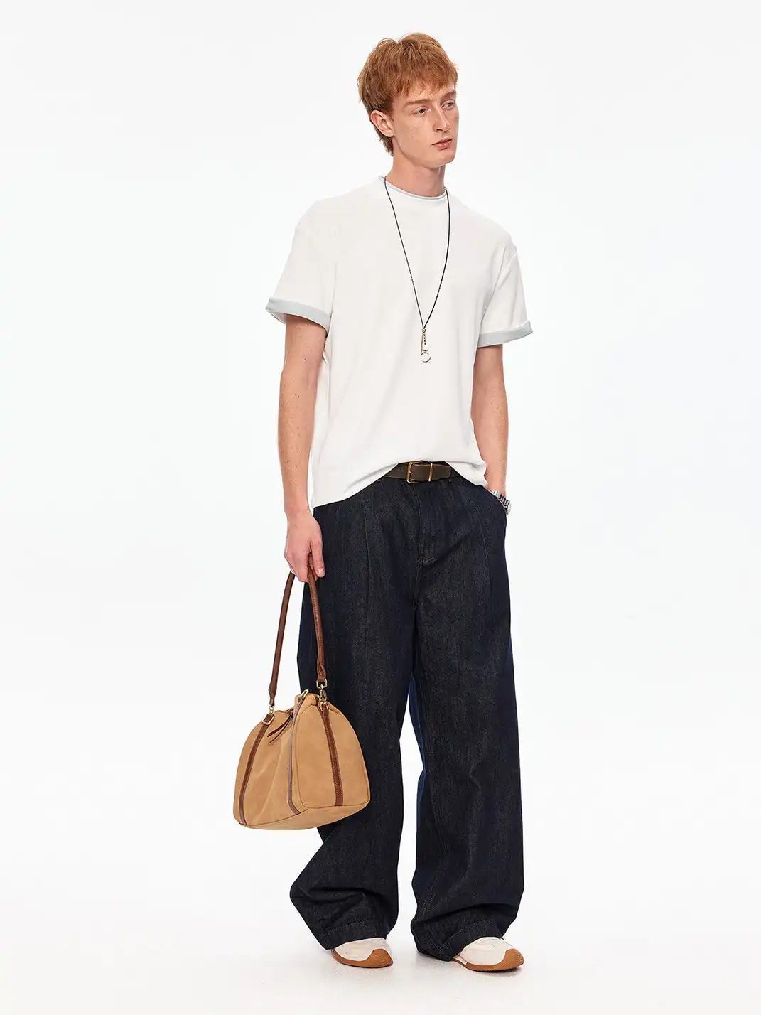 MADWITCH | Double Collar Contrast T-Shirt