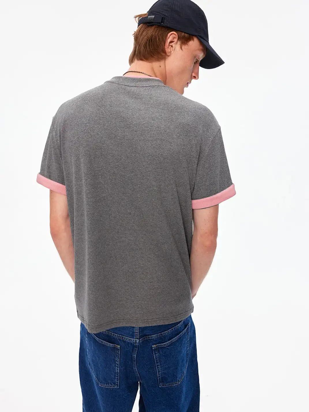 MADWITCH | Double Collar Contrast T-Shirt