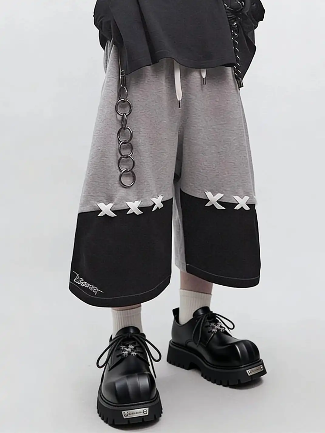 PINJIAHUI | Metal Embellished Chunky Platform Derby Shoes
