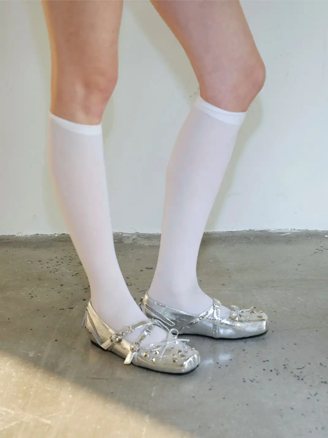 Mooreyu Atelier | Bow Cross Buckle Strap Flats