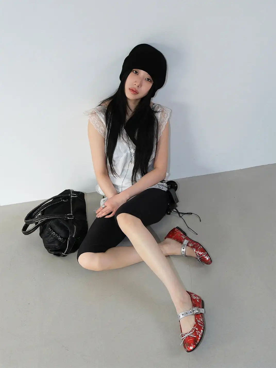 Mooreyu Atelier | Low-Cut Single Strap Ballet Flats