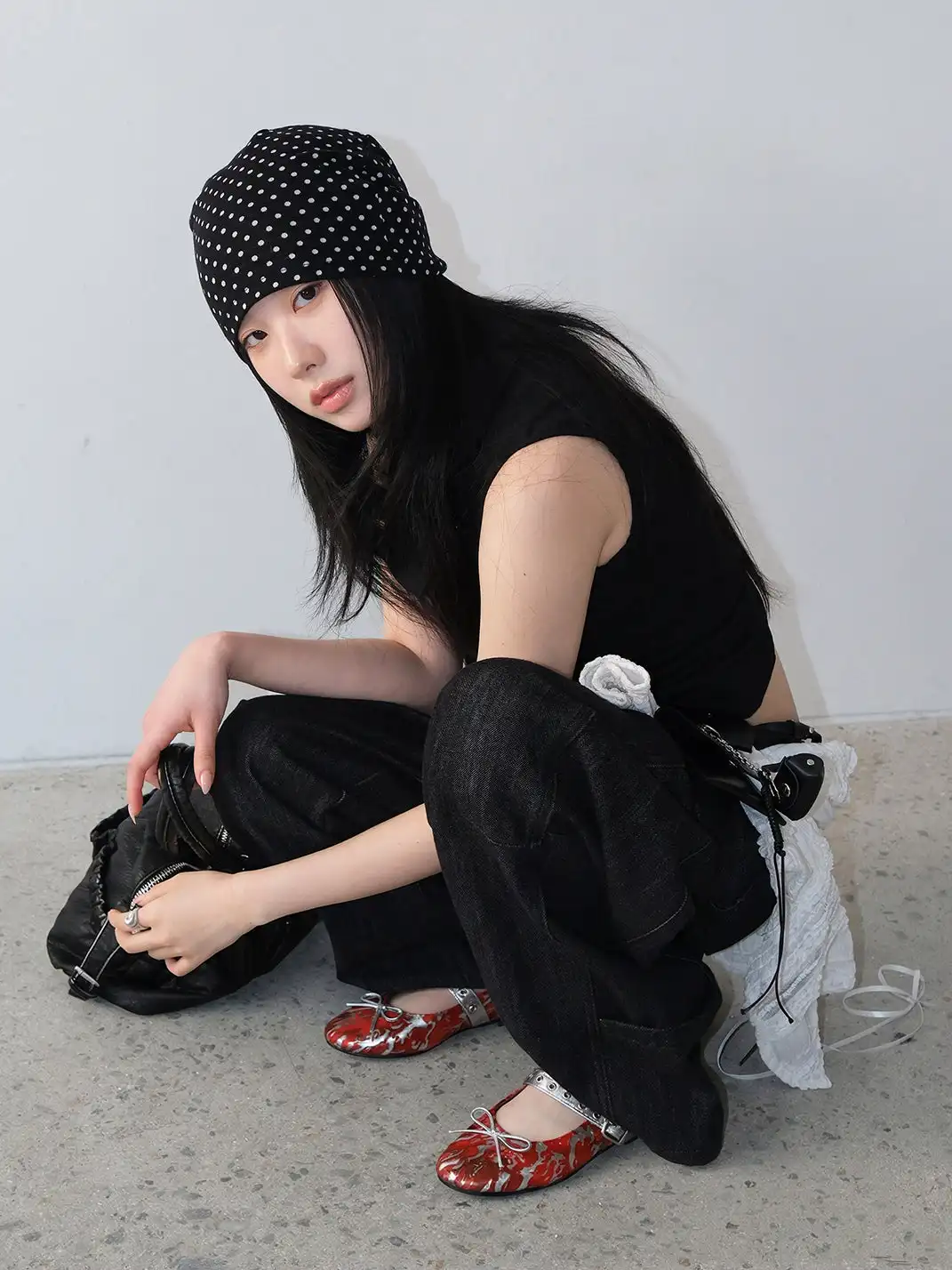 Mooreyu Atelier | Low-Cut Single Strap Ballet Flats