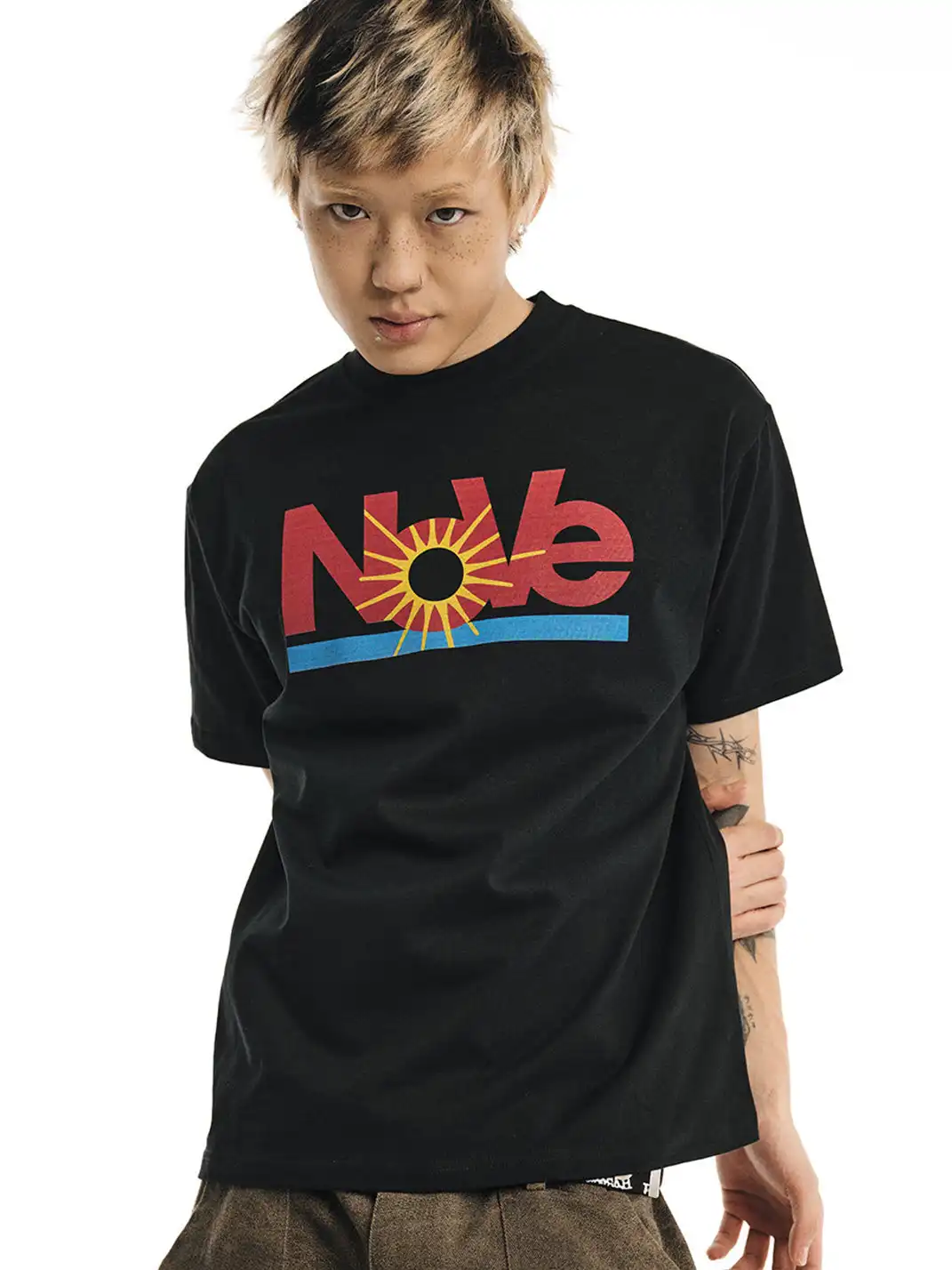 NOVACAM | Parody Print Short Sleeve T-Shirt