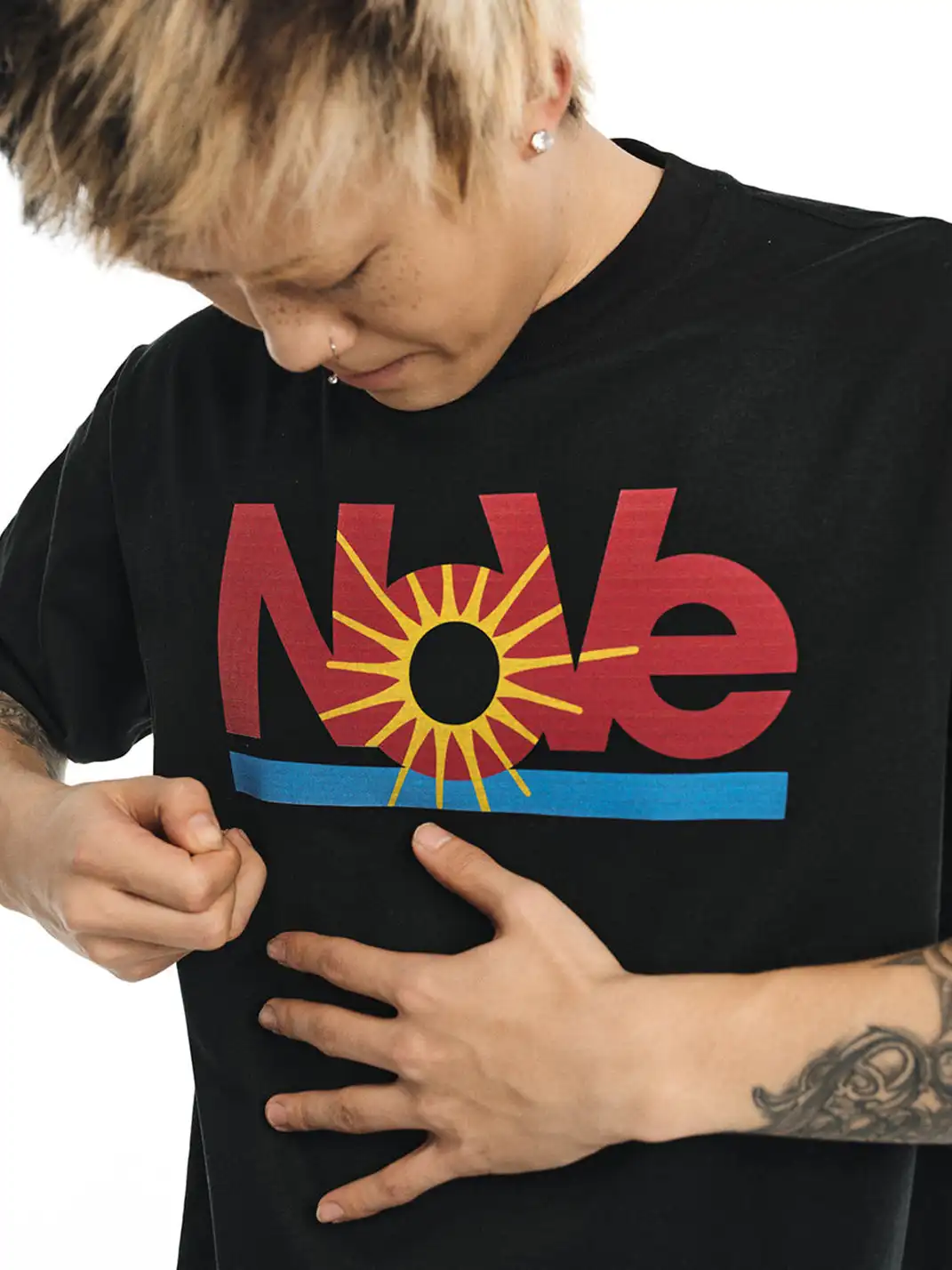 NOVACAM | Parody Print Short Sleeve T-Shirt
