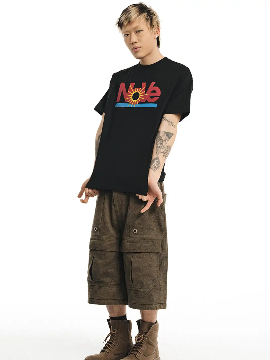 NOVACAM | Parody Print Short Sleeve T-Shirt