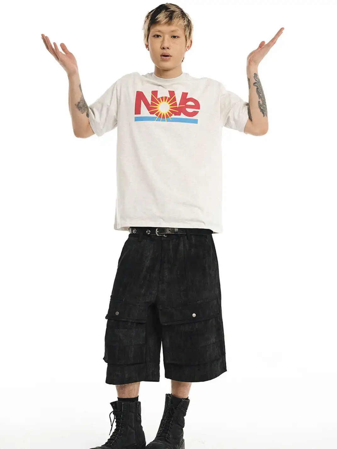 NOVACAM | Parody Print Short Sleeve T-Shirt