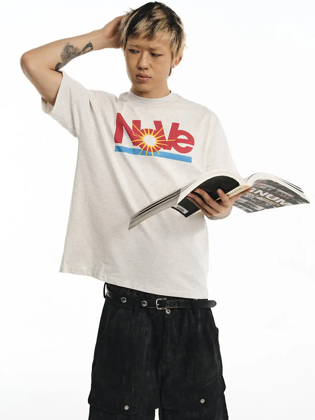NOVACAM | Parody Print Short Sleeve T-Shirt