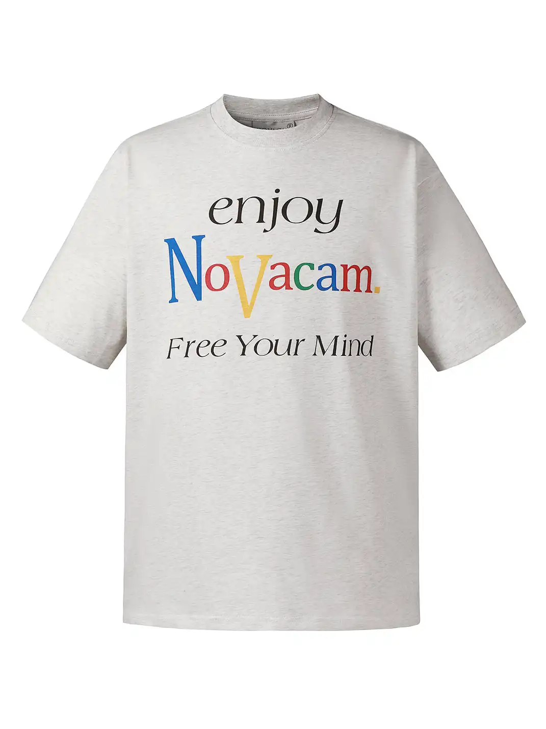 NOVACAM | Letter Print Short Sleeve T-Shirt
