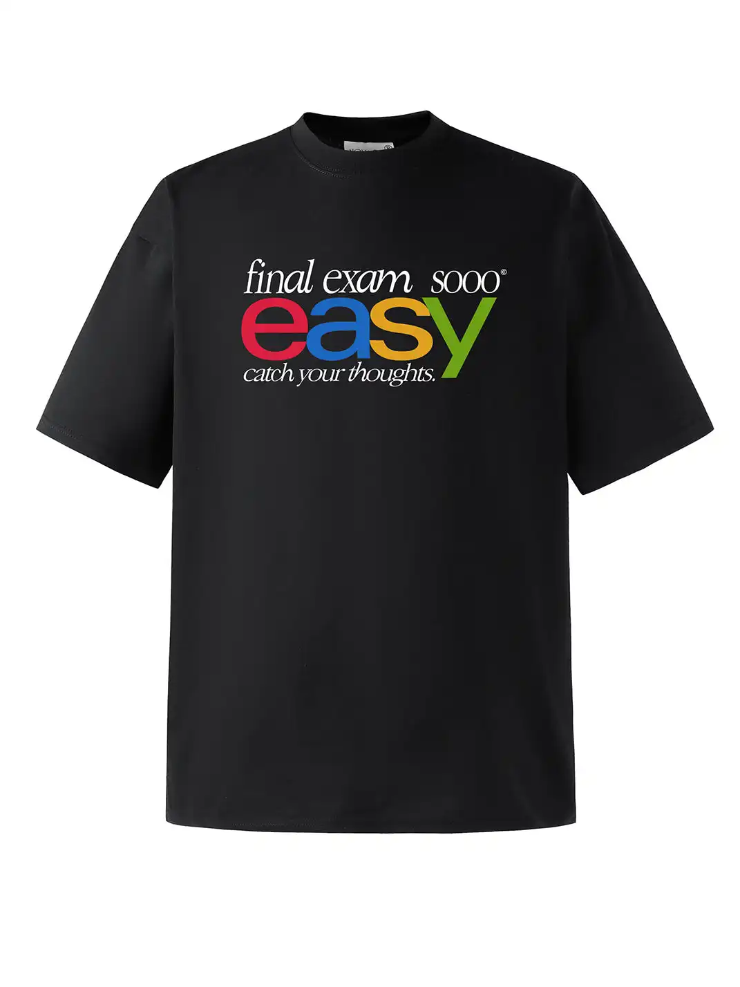 NOVACAM | Funny Parody Letter Print Short Sleeve T-Shirt