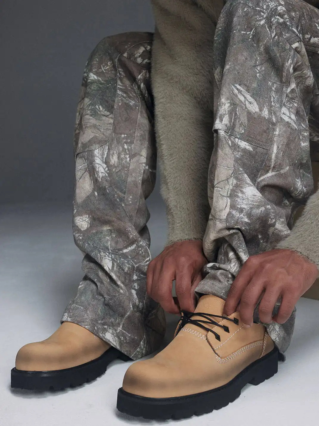 NOVACAM | Vintage Full-Grain Leather Round Toe Derby Shoes