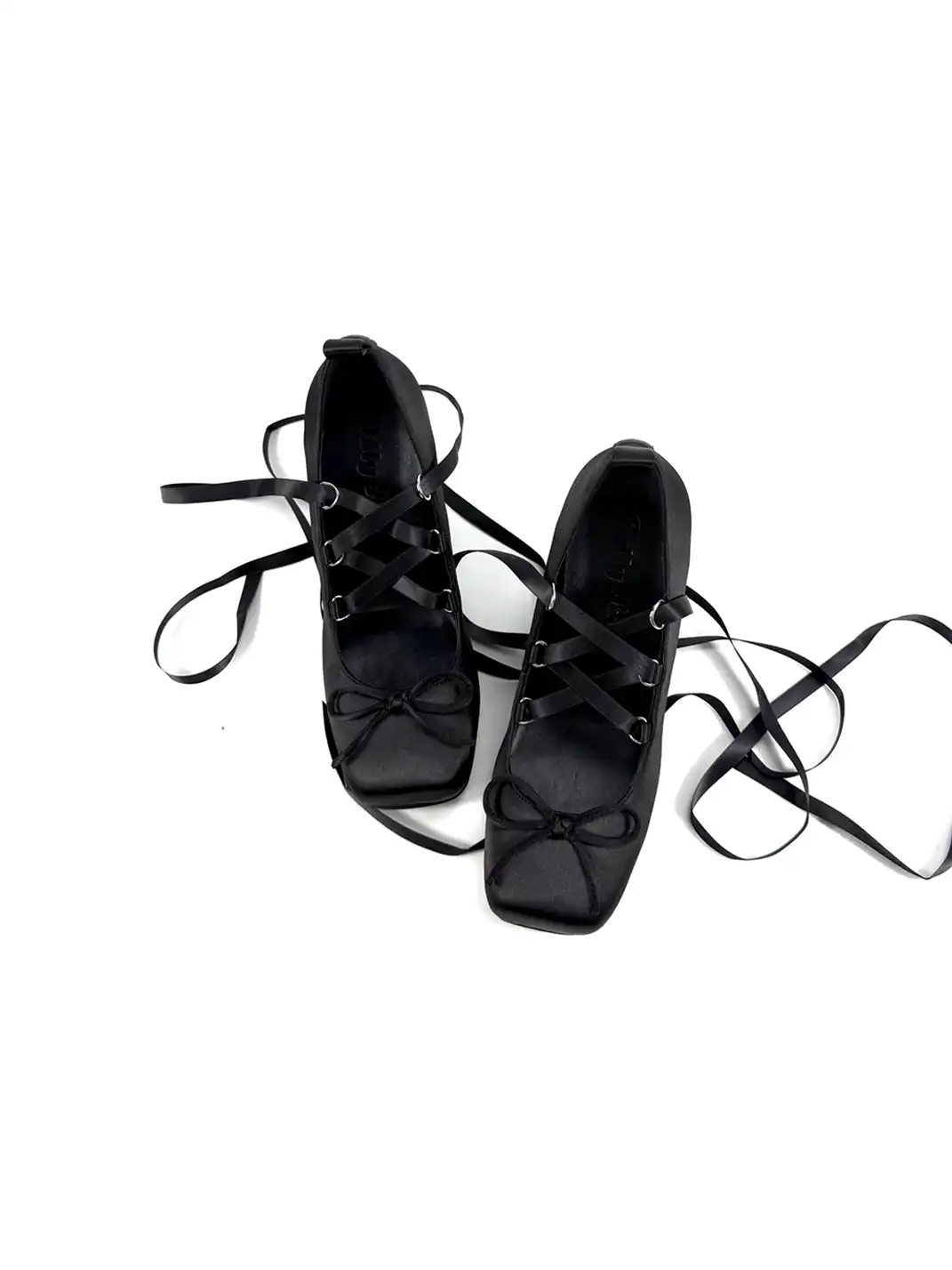 Dolly Bae | Lace-Up Square Toe Satin High Heels