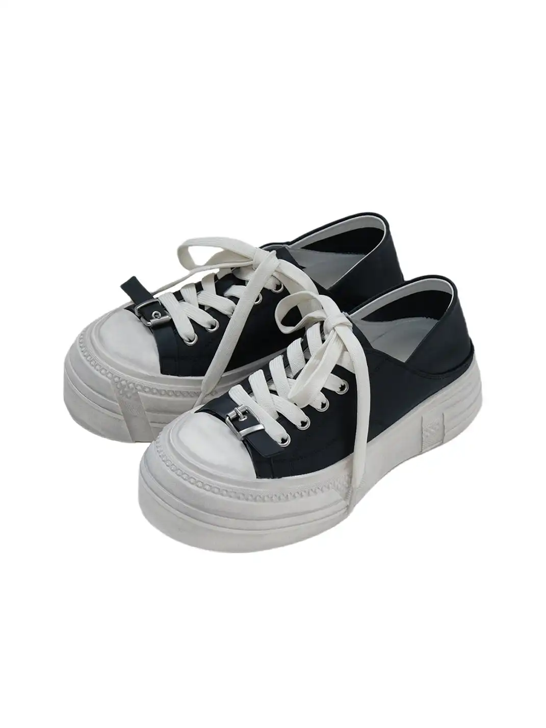 Mooreyu | Brush Wash Casual Versatile Distressed Skate Shoes