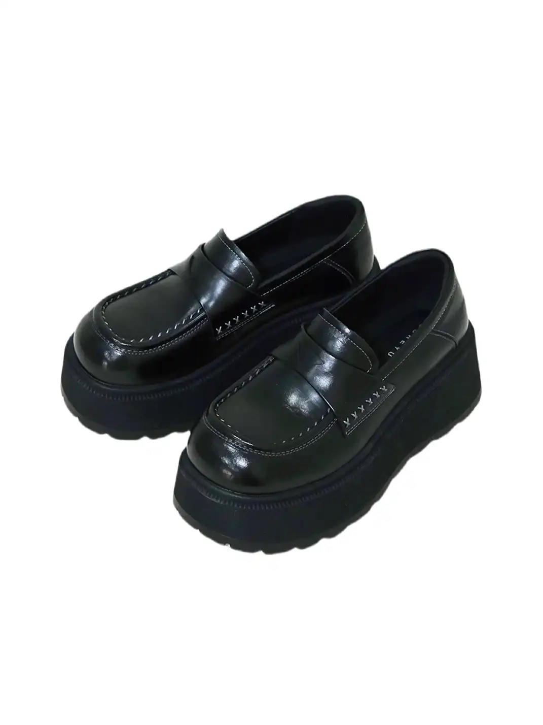 Mooreyu | Platform Round Toe Loafers