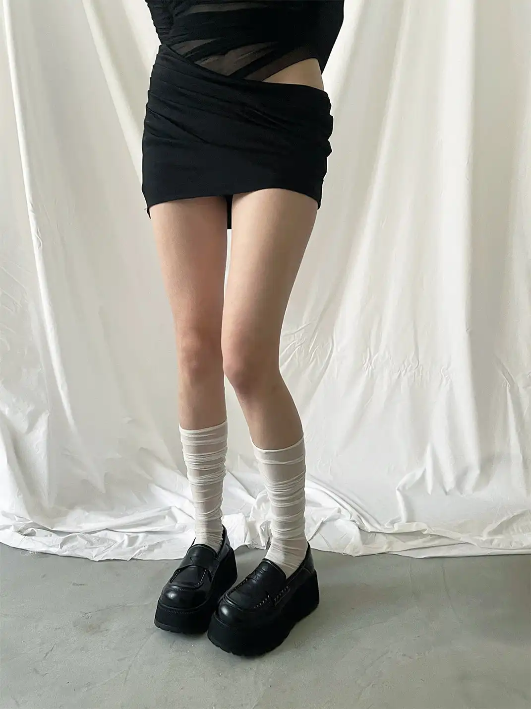 Mooreyu | Platform Round Toe Loafers