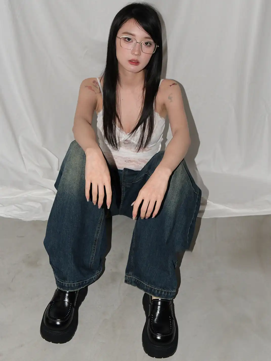 Mooreyu | Platform Round Toe Loafers