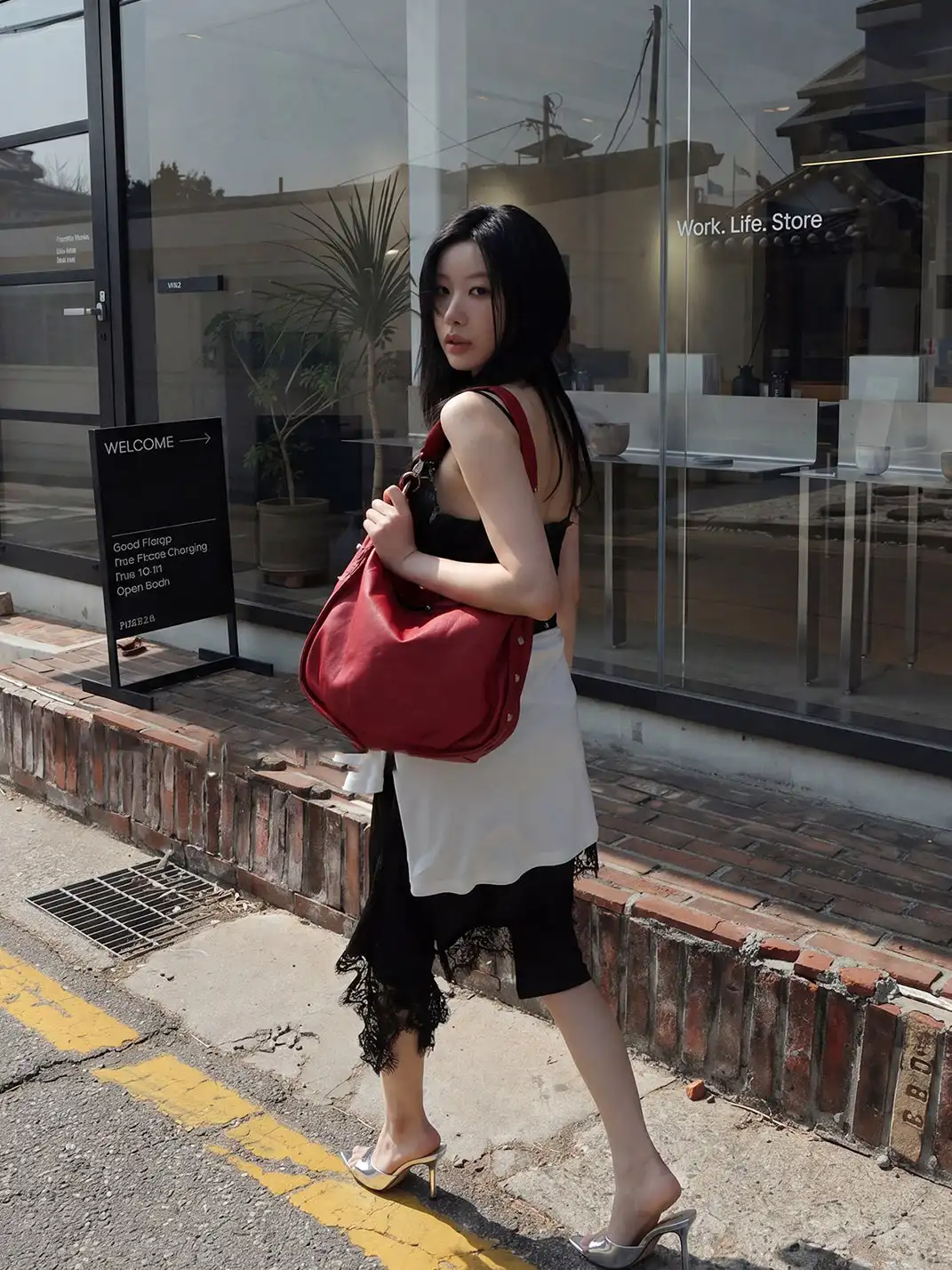 Mooreyu | Pointed Toe Open Toe Stiletto Heels