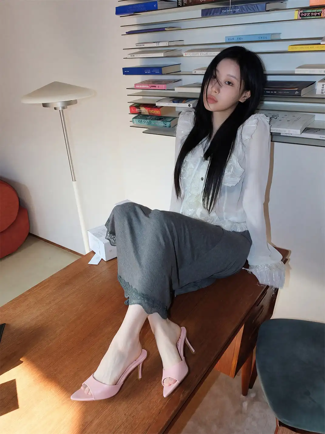 Mooreyu | Pointed Toe Open Toe Stiletto Heels