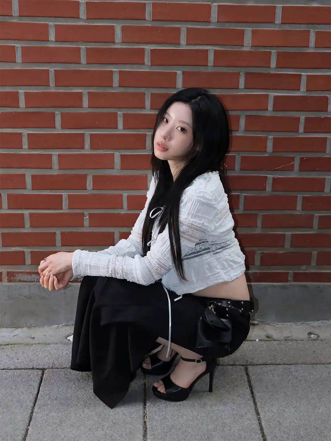 Mooreyu | Peep Toe Ankle Strap Stiletto Heels