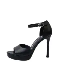 Mooreyu | Peep Toe Ankle Strap Stiletto Heels