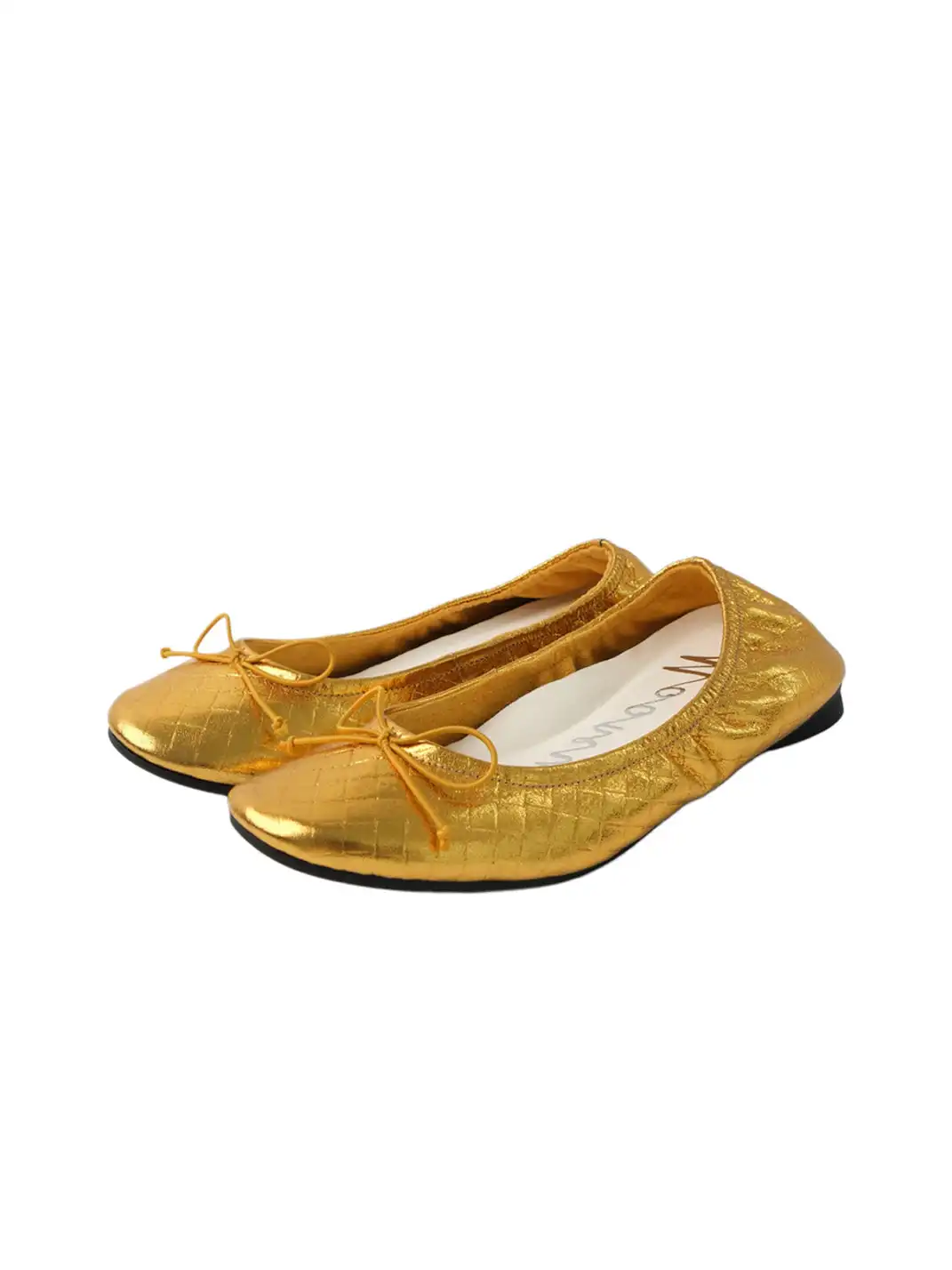 Mooreyu | Bow Detail Quilted Ballet Flats
