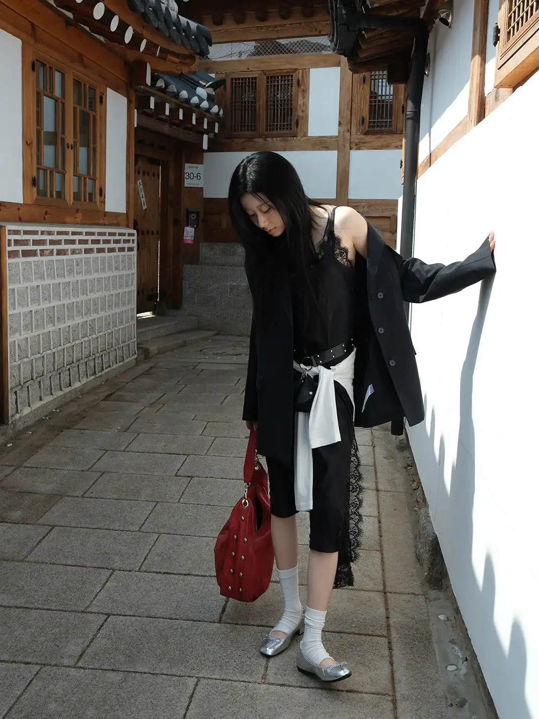 Mooreyu | Bow Low-Cut Slip-On Mary Jane Shoes