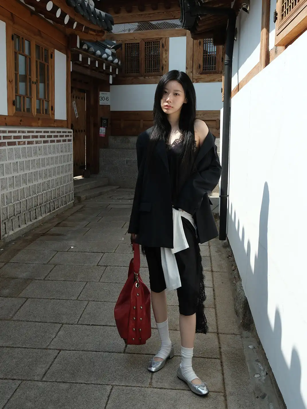 Mooreyu | Bow Low-Cut Slip-On Mary Jane Shoes