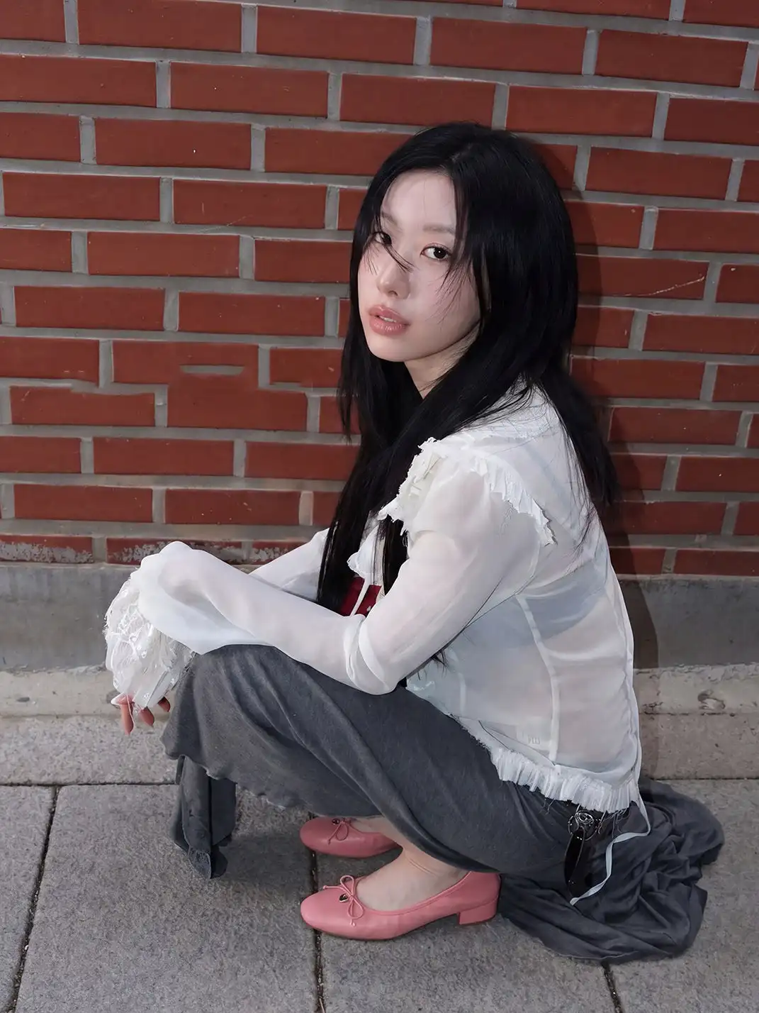 Mooreyu | Bow Low-Cut Slip-On Mary Jane Shoes