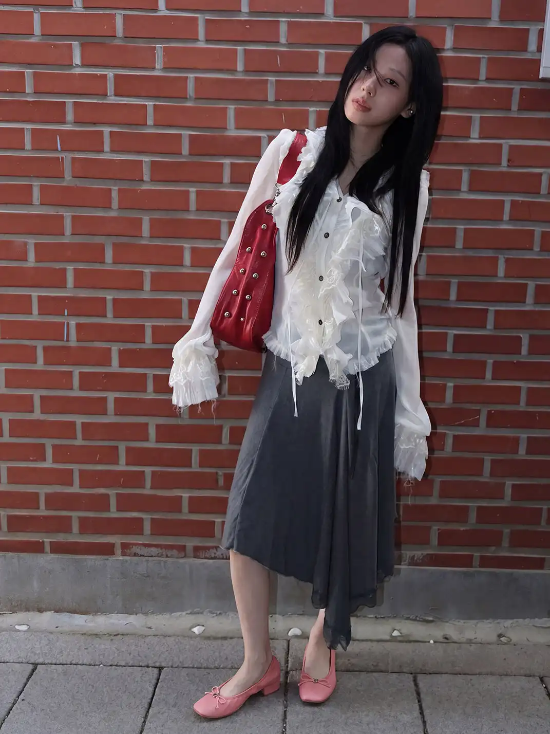 Mooreyu | Bow Low-Cut Slip-On Mary Jane Shoes