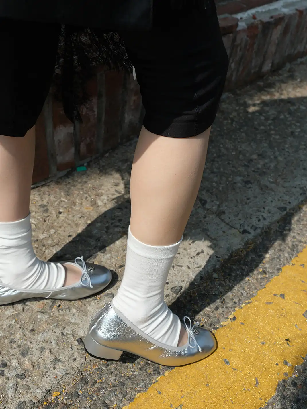 Mooreyu | Bow Low-Cut Slip-On Mary Jane Shoes