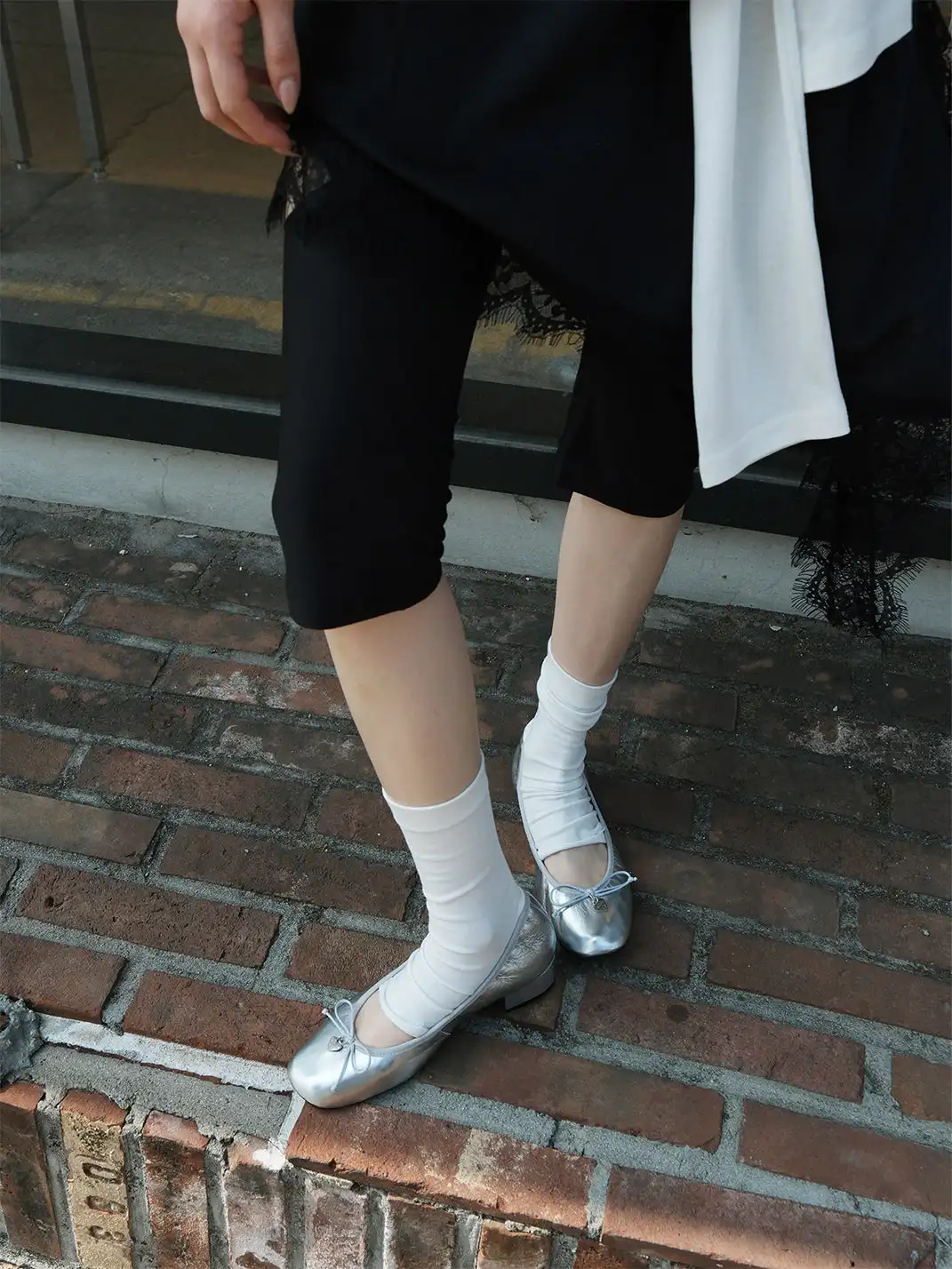Mooreyu | Bow Low-Cut Slip-On Mary Jane Shoes