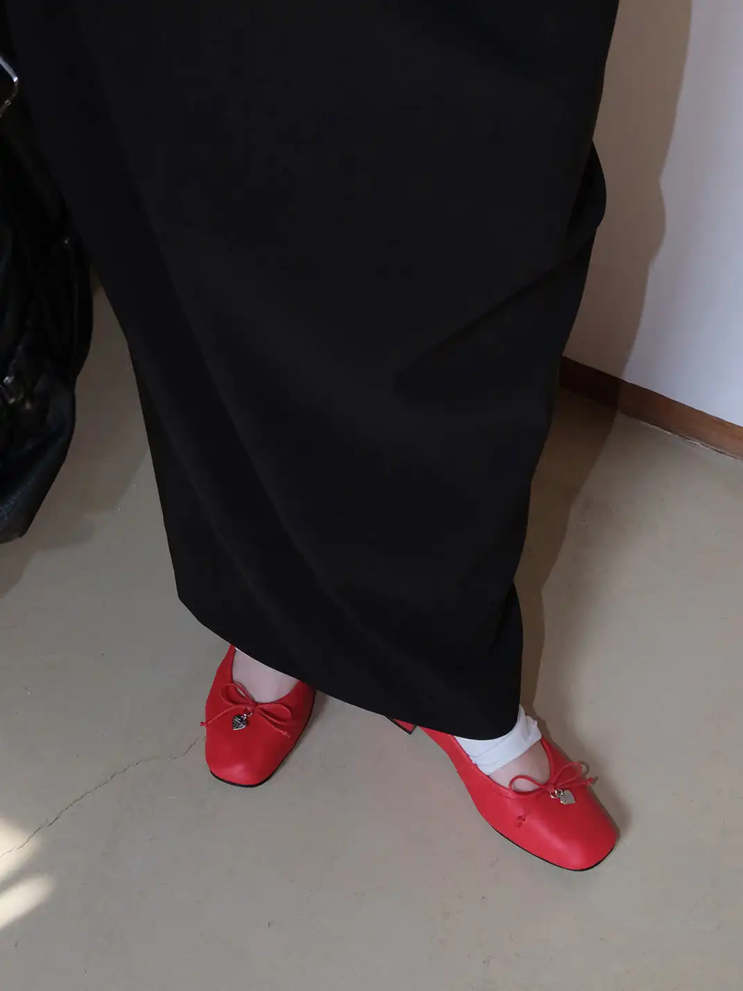 Mooreyu | Bow Low-Cut Slip-On Mary Jane Shoes