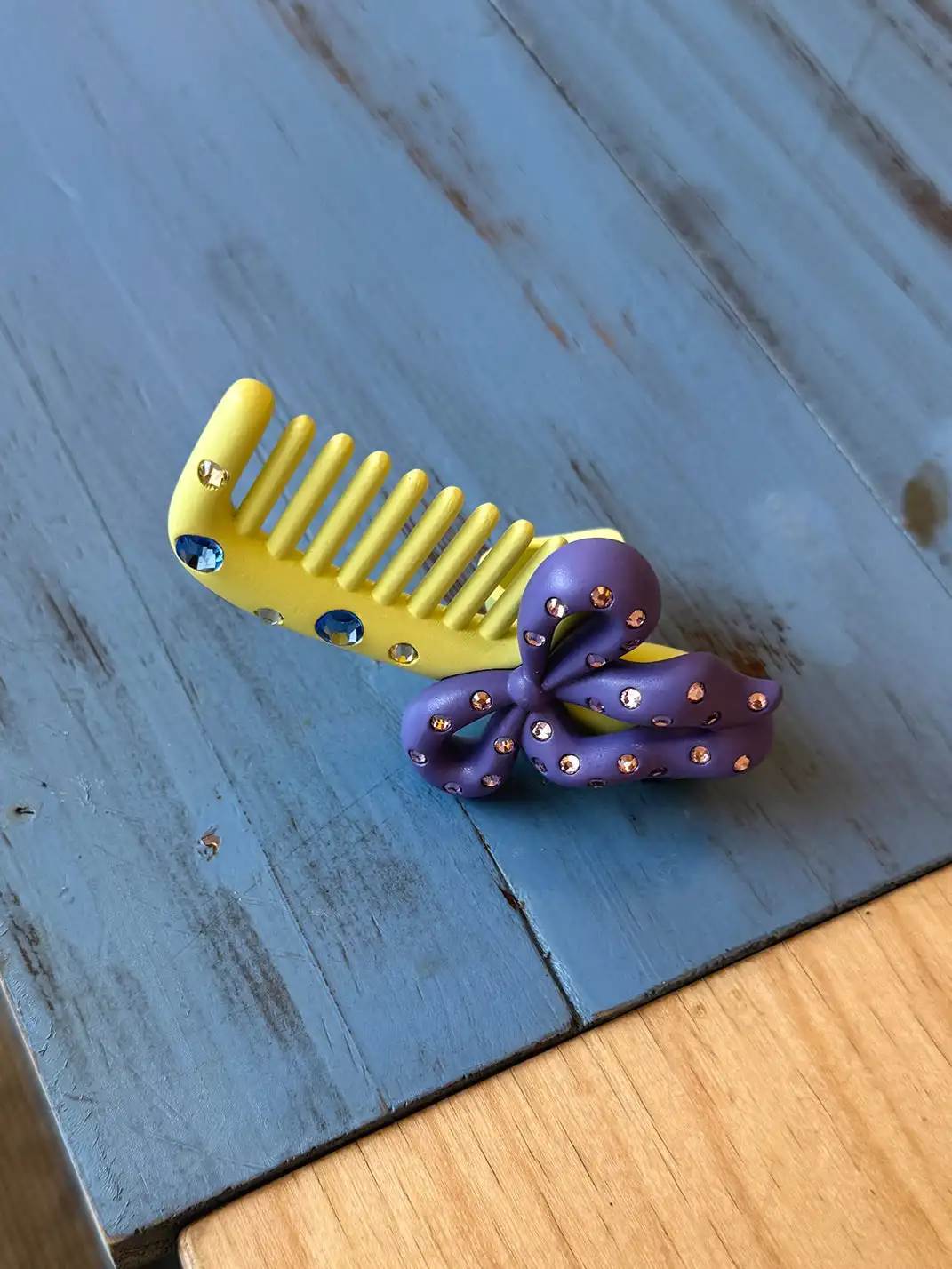 Emo Salad | Rhinestone Comb Bow Ring