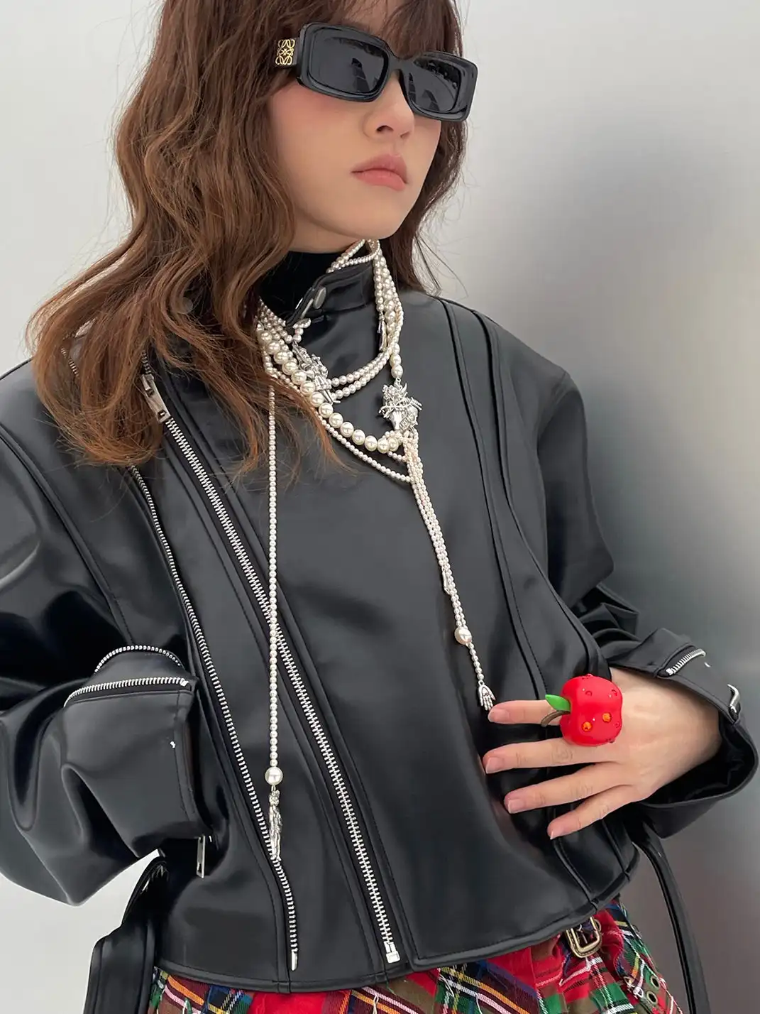 Emo Salad | Rhinestone Apple Ring