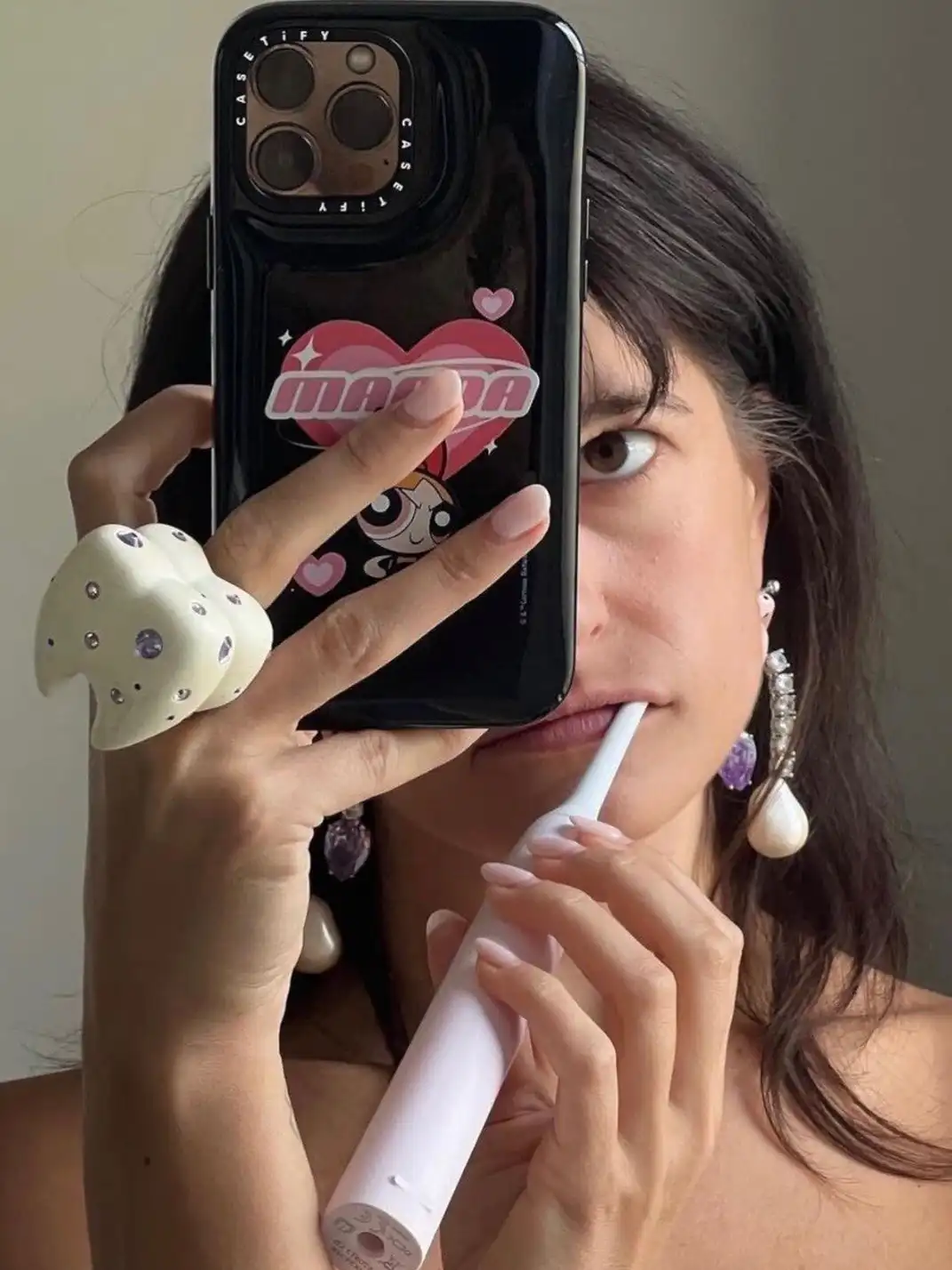 Emo Salad | Rhinestone Tooth Ring