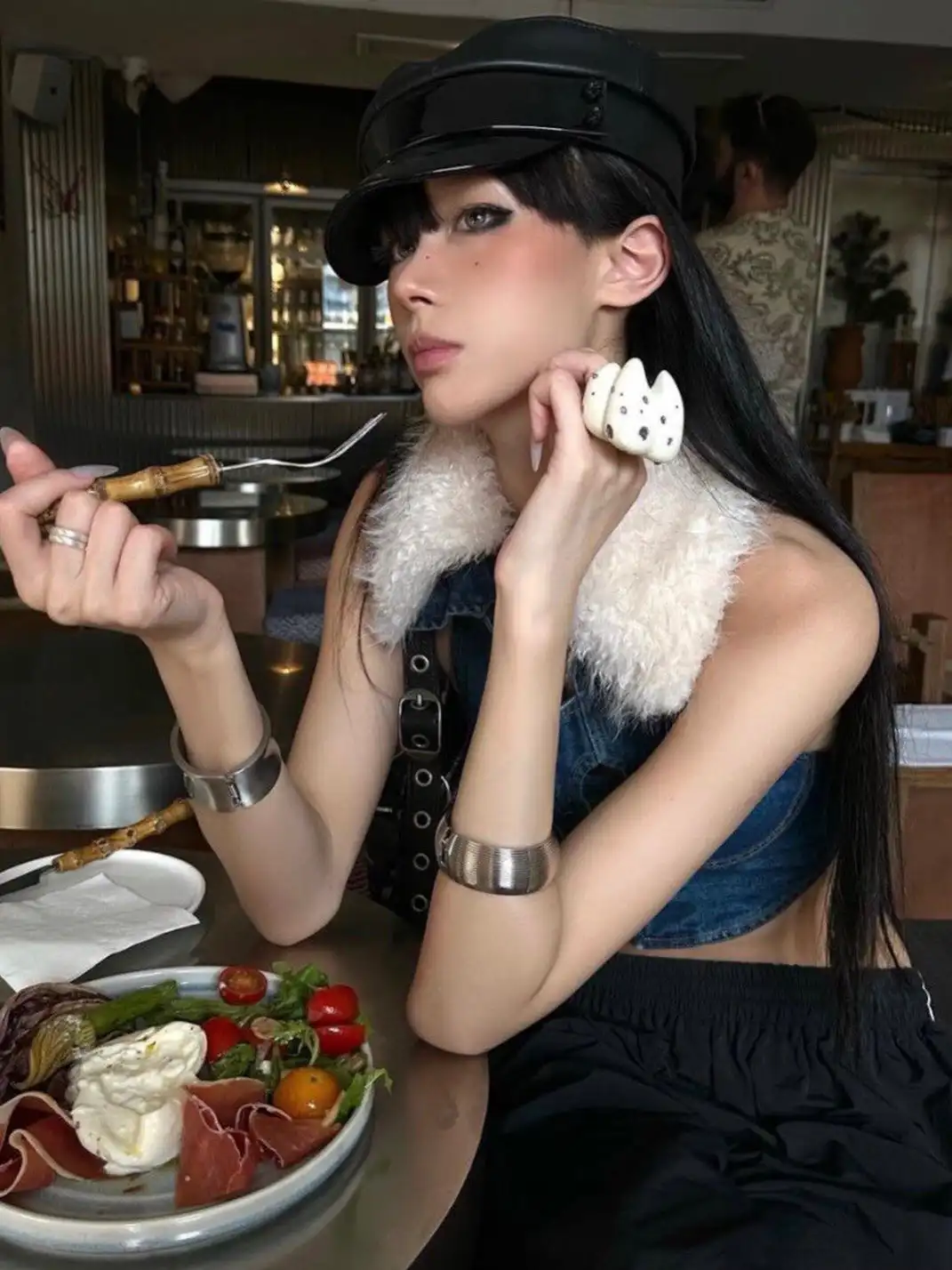 Emo Salad | Rhinestone Tooth Ring