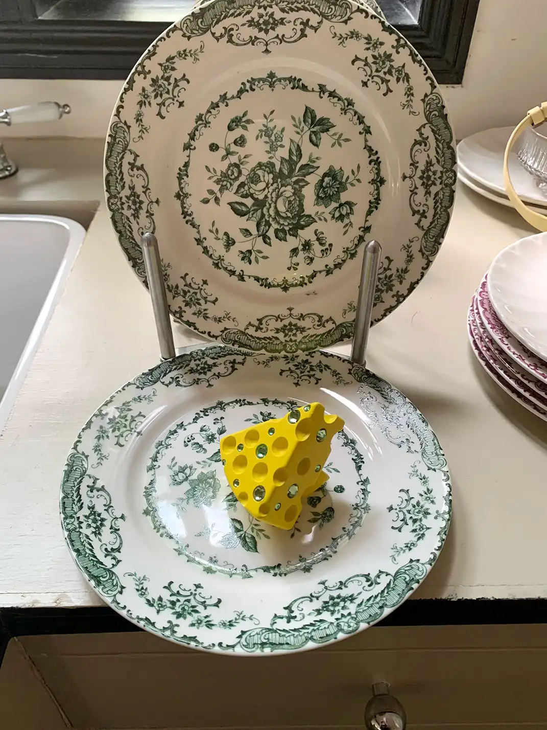 Emo Salad | Rhinestone Cheese Ring